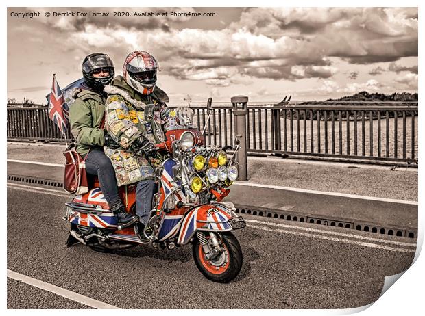 Southport mods Print by Derrick Fox Lomax
