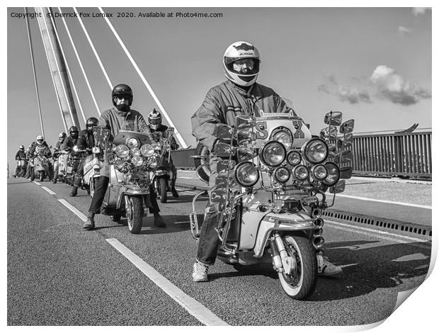 Southport Mods Print by Derrick Fox Lomax