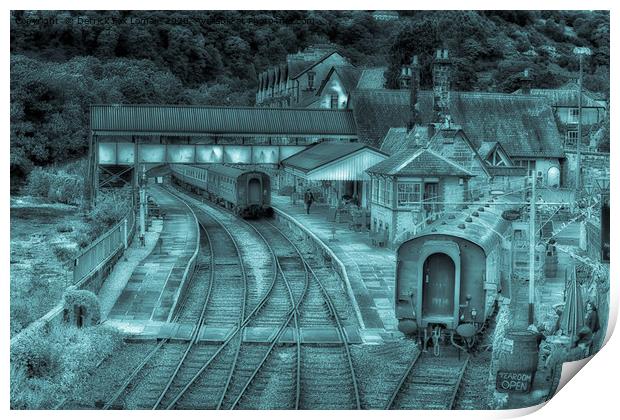 Llangollen train station Print by Derrick Fox Lomax