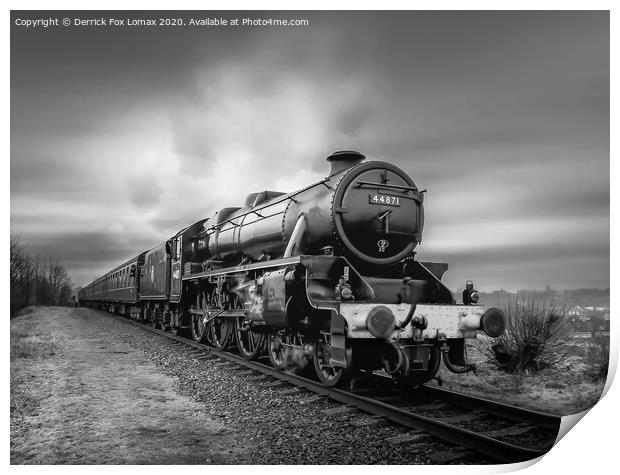 44871 At East Lancs Railway Print by Derrick Fox Lomax