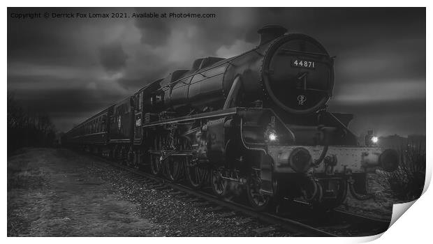 44871 At East Lancs Railway Bury Print by Derrick Fox Lomax
