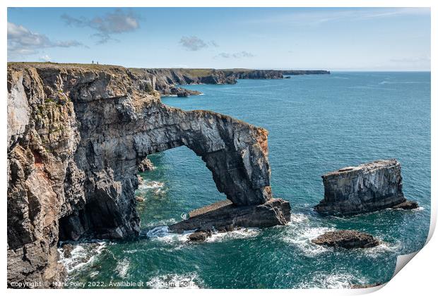 The Green Bridge, Pembroke Print by Mark Poley