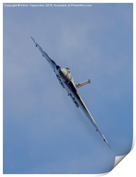  Avro Vulcan XH558 Print by Kevin Tappenden