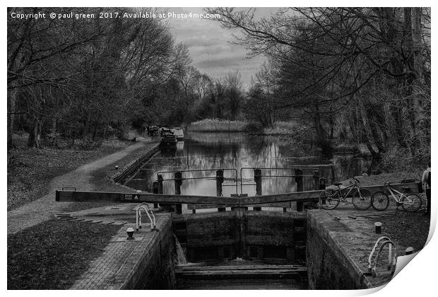 Grand union canal Print by paul green