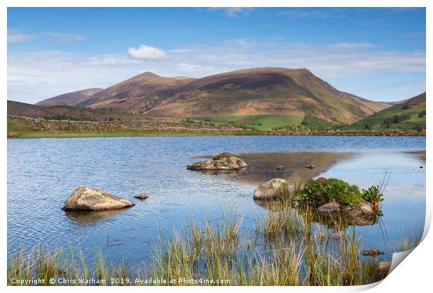 Skiddaw Lake District print Print by Chris Warham