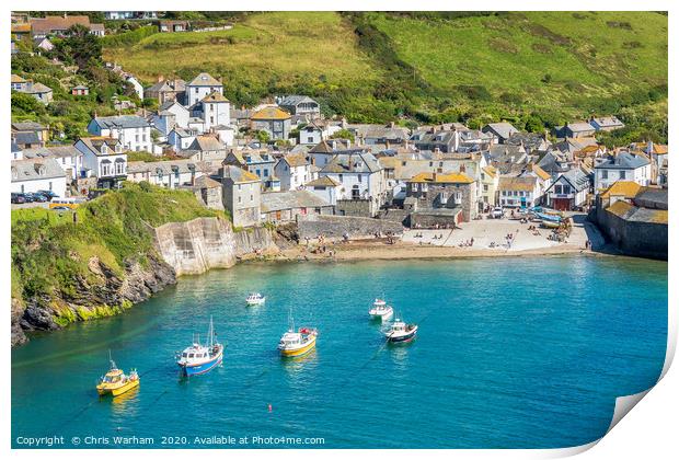 Port Isaac - Cornwall Print by Chris Warham