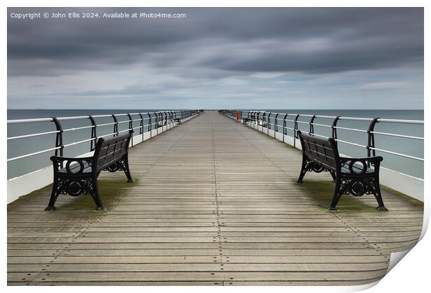 Saltburn Pier  Print by John Ellis