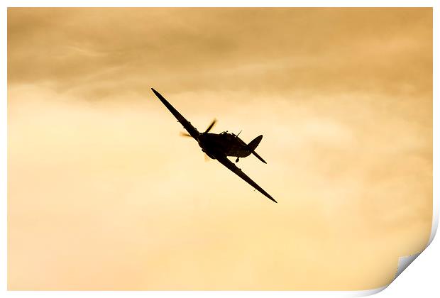  Spitfire Night's Print by Andrew Crossley