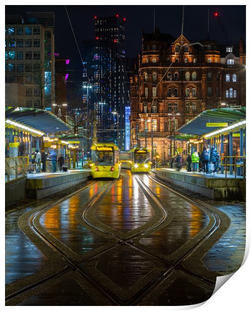 Manchester St Peters Square  Print by Phil Durkin DPAGB BPE4