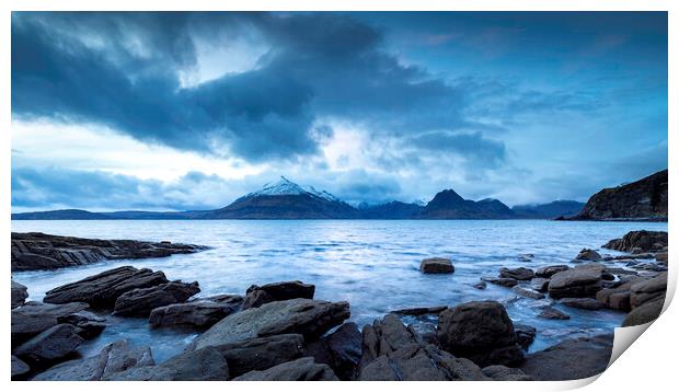 The Cuillin Mountains Isle Of Skye Scotland Print by Phil Durkin DPAGB BPE4