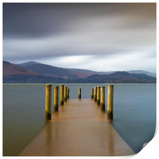 Ashness Gate Landing Jetty Derwentwater  Print by Phil Durkin DPAGB BPE4