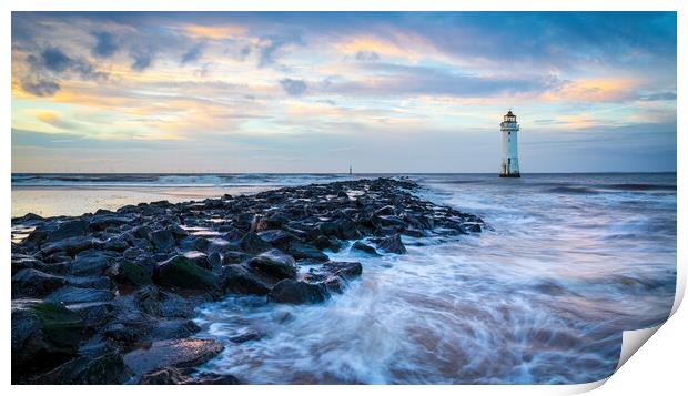 New Brighton Lighthouse AKA Perch Rock Print by Phil Durkin DPAGB BPE4