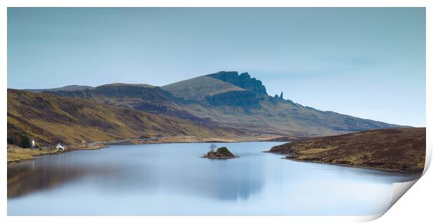 The Old Man of Storr Skye From Loch Fada Print by Phil Durkin DPAGB BPE4