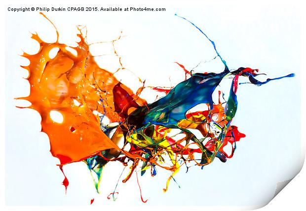 Mid Air Paint Explosion Print by Phil Durkin DPAGB BPE4