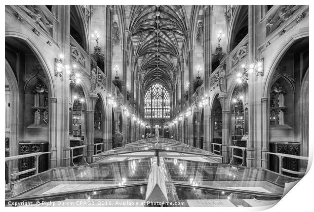 John Rylands Library Manchester UK Print by Phil Durkin DPAGB BPE4