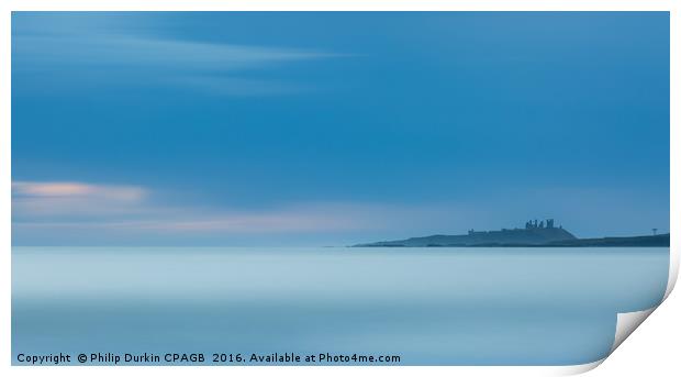 Dunstanburgh Castle Print by Phil Durkin DPAGB BPE4