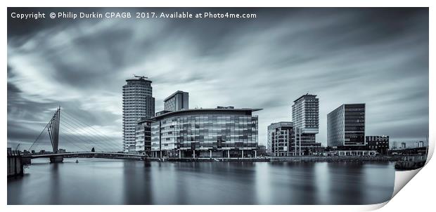 Media City - salford Quays Print by Phil Durkin DPAGB BPE4