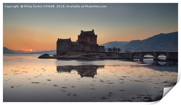 Eilean Donan Castle - Scotland's Iconic Highland C Print by Phil Durkin DPAGB BPE4