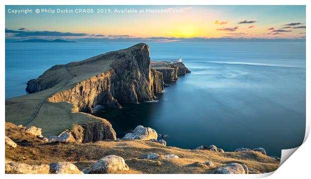 Neist Point Lighthouse Isle Of Skye Print by Phil Durkin DPAGB BPE4