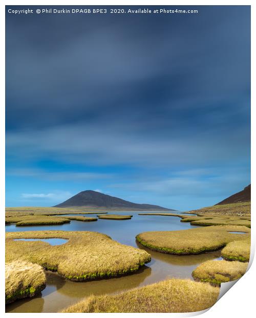 Northton Salt Flats Isle Of Harris Outer Hebrides Print by Phil Durkin DPAGB BPE4