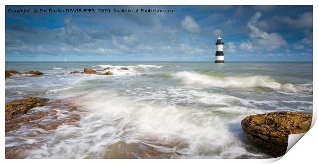 Penmon Lighthouse Anglesey Print by Phil Durkin DPAGB BPE4