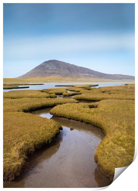 Northton Salt Flats Isle Of Harris Outer Hebrides Print by Phil Durkin DPAGB BPE4