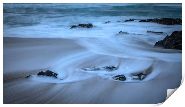 Hebrides Aqua Wave Print by Phil Durkin DPAGB BPE4