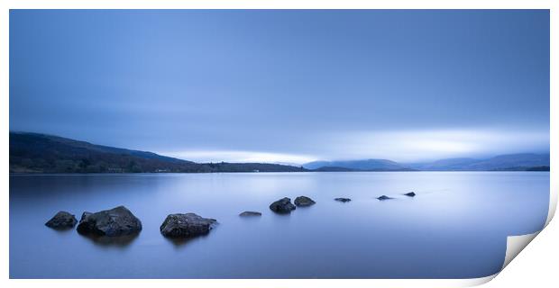 Blue Hour At Loch Lomond Print by Phil Durkin DPAGB BPE4