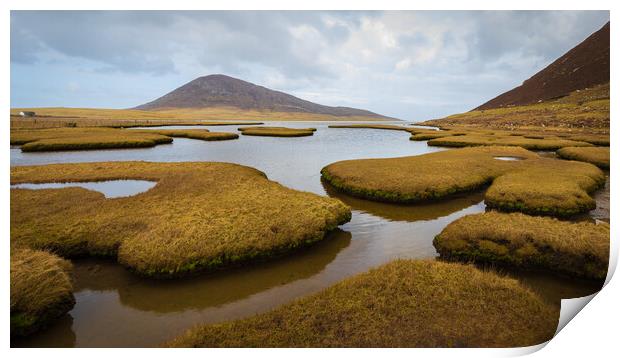 Northton Salt Flats Isle Of Harris Outer Hebrides Print by Phil Durkin DPAGB BPE4