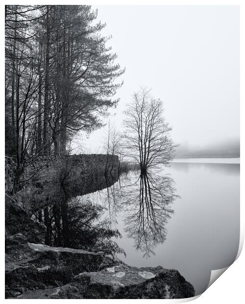 Entwistle Reservoir Bolton Print by Phil Durkin DPAGB BPE4