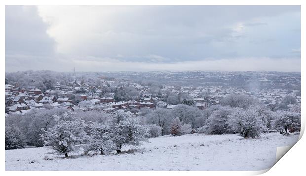 Snow covered Bolton Print by Phil Durkin DPAGB BPE4