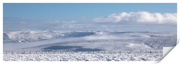 Peak District Snow And Cloud Inversion Print by Phil Durkin DPAGB BPE4