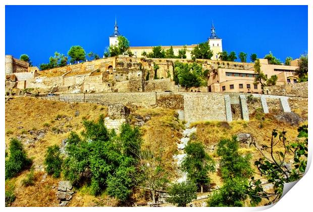 Landscapes of Toledo. Mixture of city and land scapes Print by Jose Manuel Espigares Garc