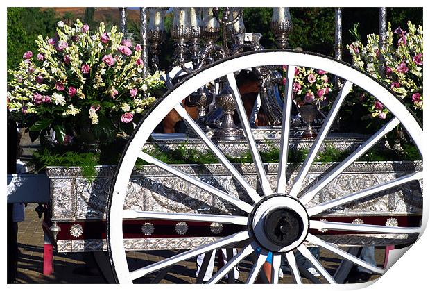 Carriage wheel 2 Print by Jose Manuel Espigares Garc