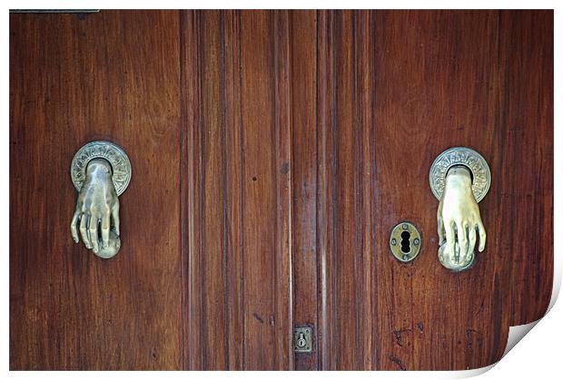 Door knockers Print by Jose Manuel Espigares Garc