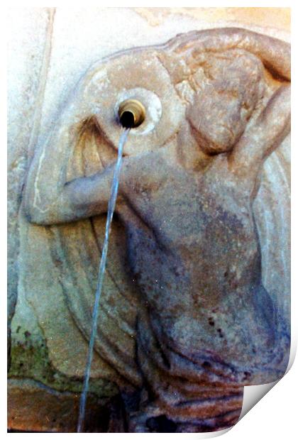 Detail of a fountain in Granada. Lomography Print by Jose Manuel Espigares Garc