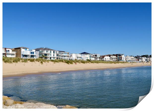 Serenity of Sandbanks Print by Beryl Curran