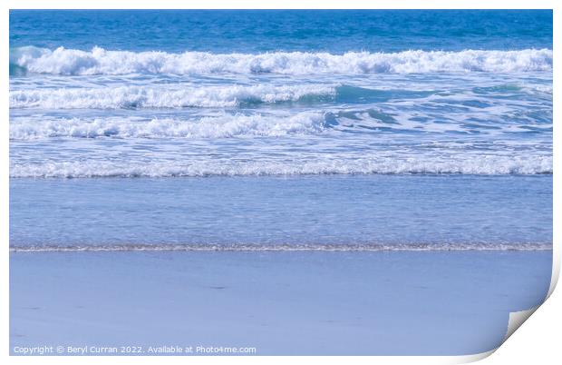 Cornish Wave  Print by Beryl Curran