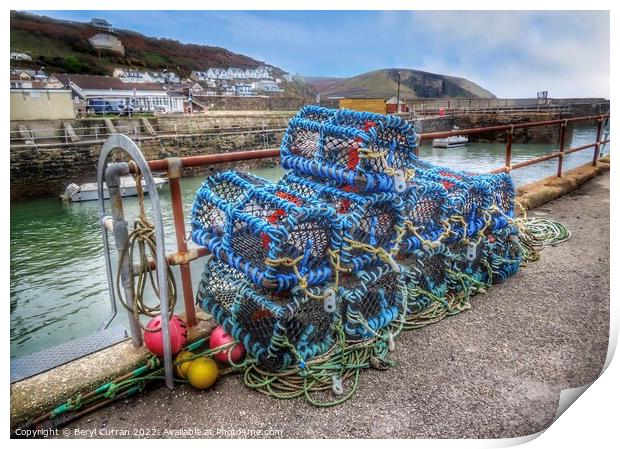 Trapping the Seas Treasures Print by Beryl Curran