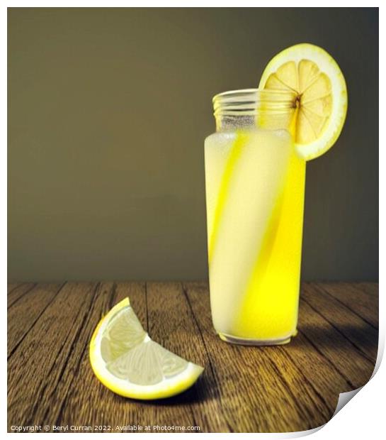 Zesty Lemonade Delight Print by Beryl Curran