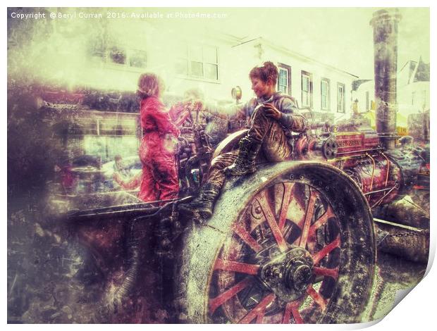 The Steam Powered Legacy Print by Beryl Curran