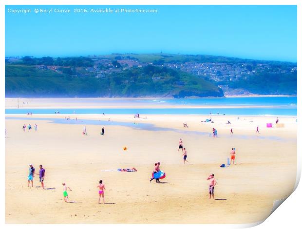 Sunkissed Beach Bliss Print by Beryl Curran