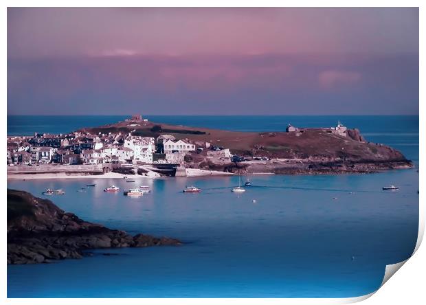 Tranquil Beauty of St Ives Print by Beryl Curran