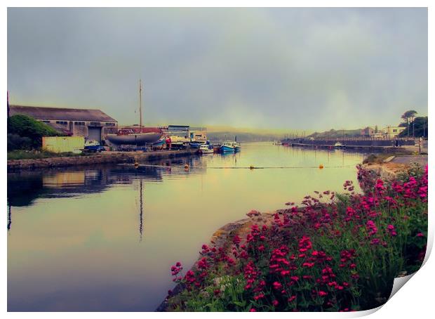 Hayle harbour Cornwall  Print by Beryl Curran