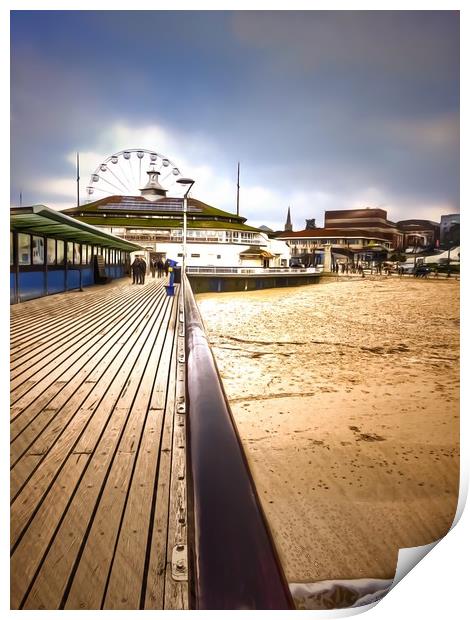Bournemouth pier  Print by Beryl Curran