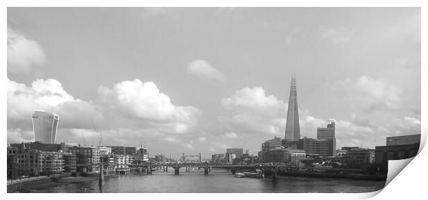 Majestic London Skyline  Print by Beryl Curran