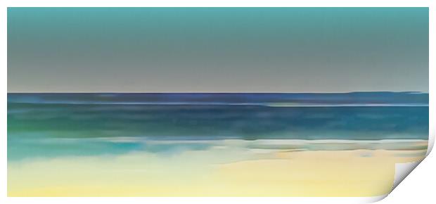 Hayle beach Cornwall  Print by Beryl Curran