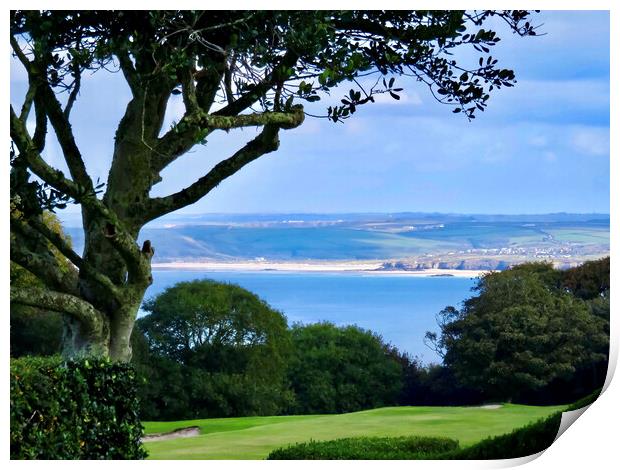 Hayle Beach A Coastal Haven Print by Beryl Curran