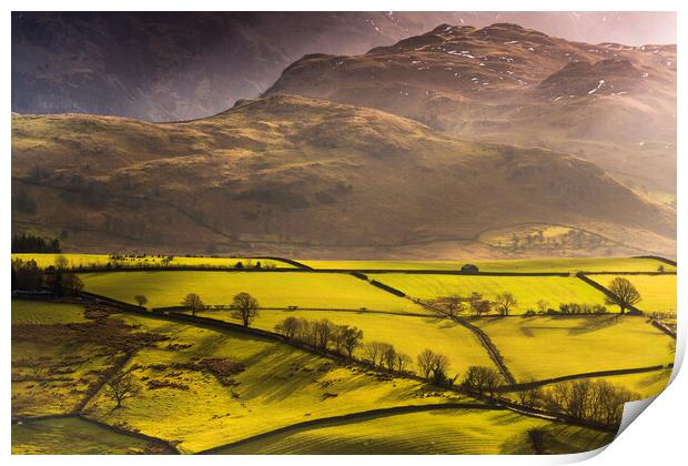 Castlerigg Stone Circle with Naddle Fell Print by John Finney