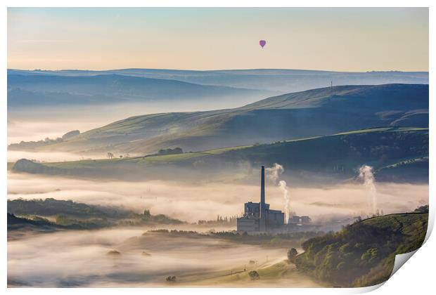 Hope valley Spring sunrise, Peak District.  Print by John Finney